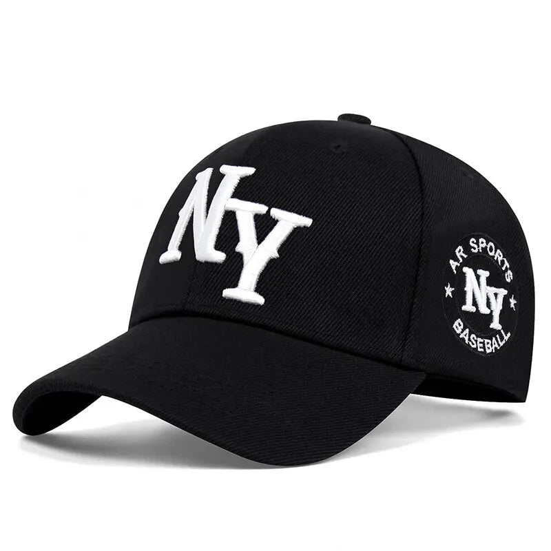 Sombreros de Hip Hop con bordado de letras a la moda, gorras de béisbol informales ajustables para exteriores, sombrero protector solar
