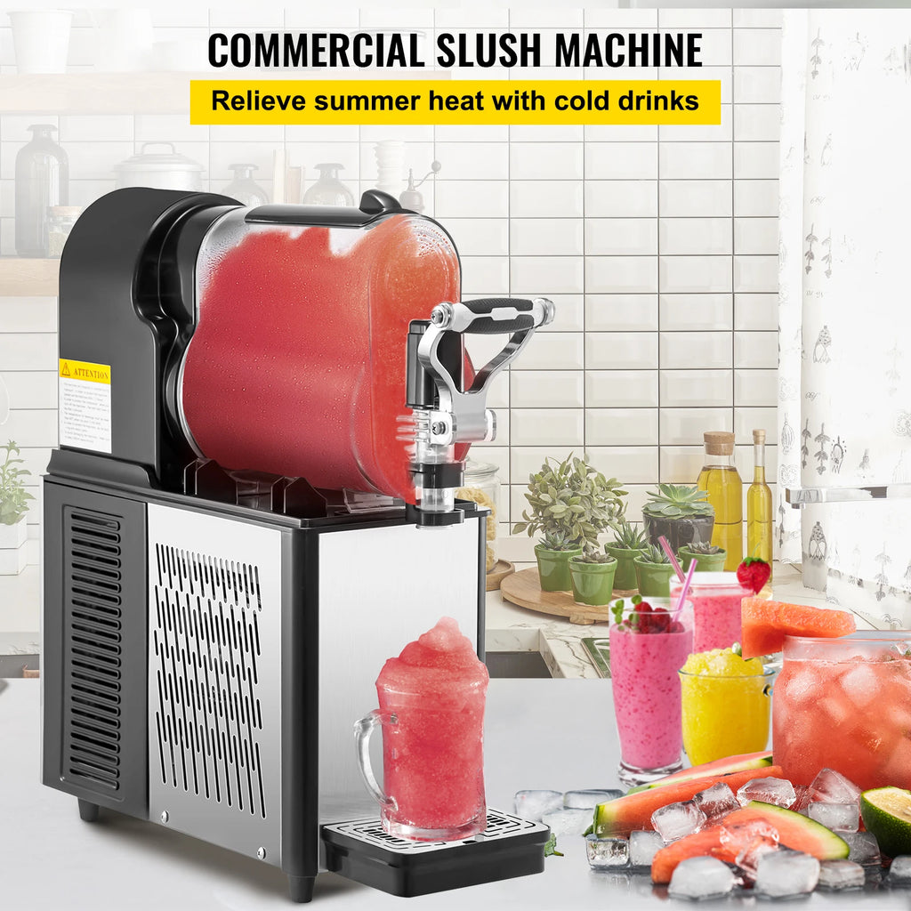 SucceBuy-máquina comercial de batidos, tarro de 3/6L, granizado, dispensador de bebidas congeladas, zumo helado, batido, Granita, máquina expendedora