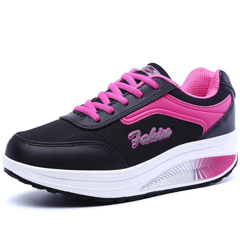 Zapatillas de deporte vulcanizadas para Mujer, zapatos planos de alta calidad, a la moda, de talla grande