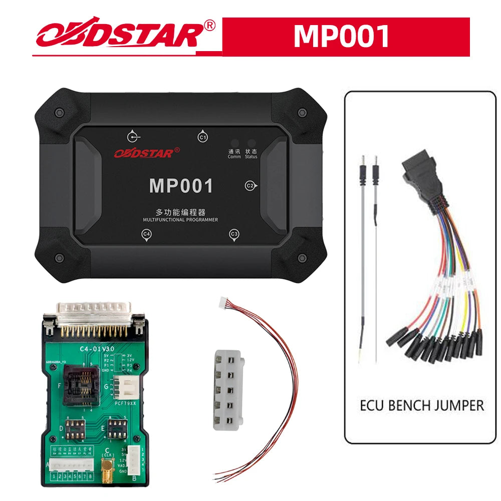 Herramienta de programación OBDSTAR MP001 con unidad principal C4-01 W004/W005 y EEPROM y adaptador MCU para OBDSTAR P002 P003 DC706