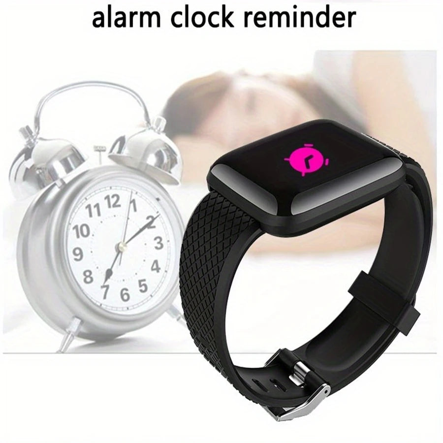 Reloj inteligente para hombre y mujer, pulsera con mensaje, Monitor de Fitness, regalo de cumpleaños, reloj electrónico para Android IOS