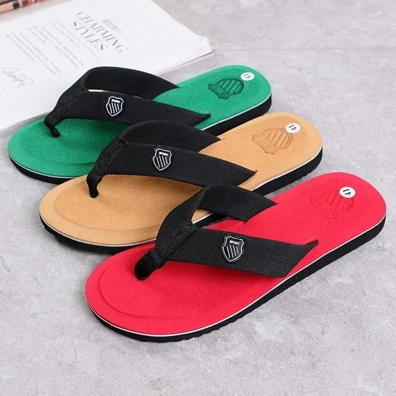 Chanclas de verano para hombre, sandalias de playa, zapatos planos informales antideslizantes, Zapatillas de casa para interiores y exteriores, 2023