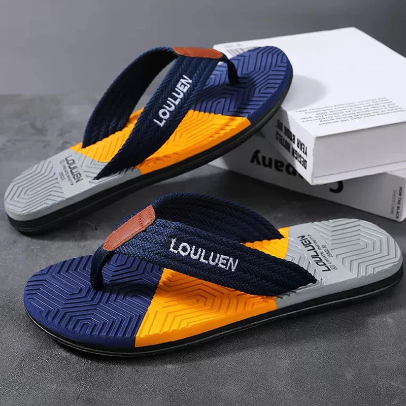 Chanclas de playa para hombre, zapatillas informales transpirables, de alta calidad, a la moda, para verano y exteriores, gran oferta