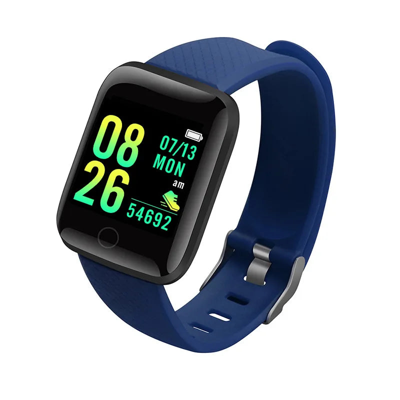 Reloj inteligente para hombre y mujer, pulsera con mensaje, Monitor de Fitness, regalo de cumpleaños, reloj electrónico para Android IOS