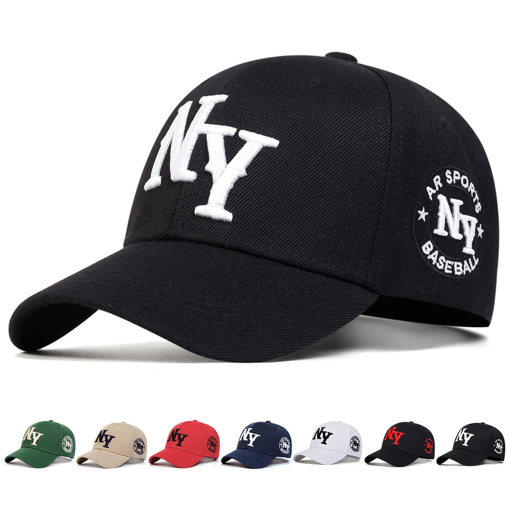 Sombreros de Hip Hop con bordado de letras a la moda, gorras de béisbol informales ajustables para exteriores, sombrero protector solar