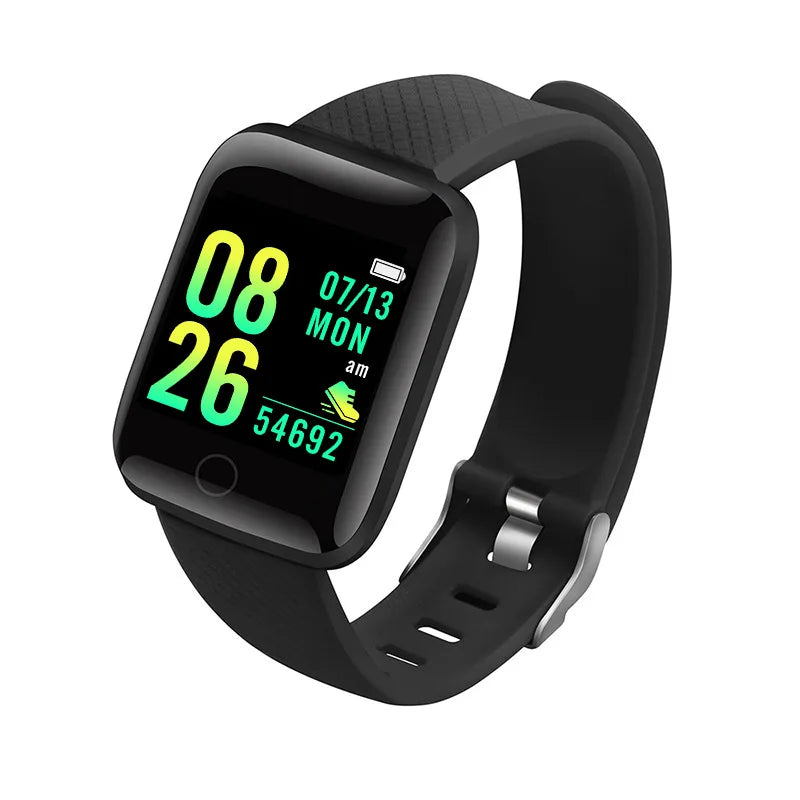Reloj inteligente para hombre y mujer, pulsera con mensaje, Monitor de Fitness, regalo de cumpleaños, reloj electrónico para Android IOS