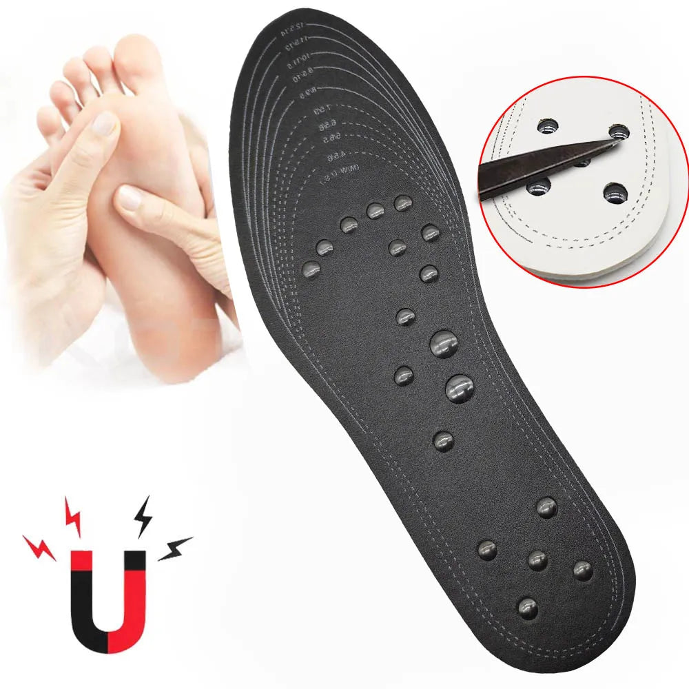 Plantillas de masaje de terapia magnética Unisex, 18 imanes, almohadillas para zapatos de acupresión para pies, plantillas adelgazantes para terapia para bajar de peso