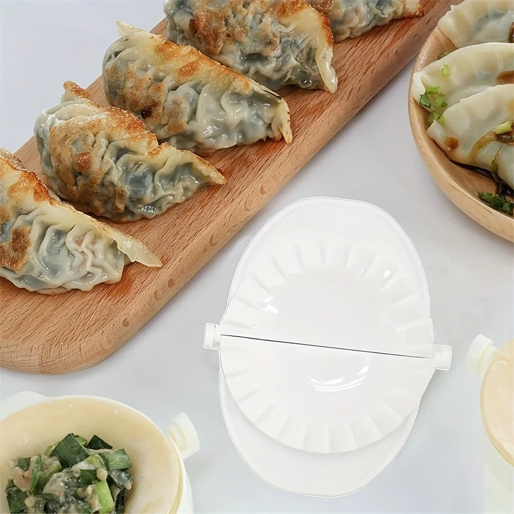 Máquina para hacer dumplings DIY, prensa de 4 tamaños para Ravioli, masa de pastelería, molde Gyoza, herramienta de molde, fácil, respetuoso con el medio ambiente