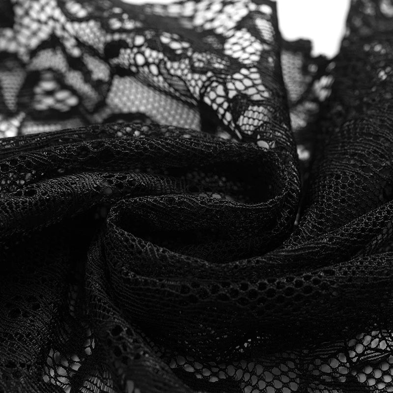 Conjunto de pijama de encaje sexy para mujer, 2 piezas, ropa de dormir de verano, lencería, camisola de encaje negro con pantalones cortos rosas, cómodo