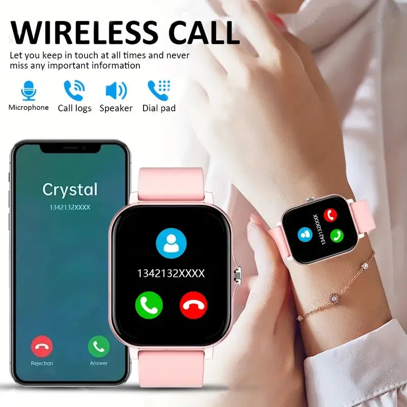 KESHUYOU 2025 nuevo reloj inteligente Bluetooth que habla oxígeno en sangre/Monitor de presión arterial reloj inteligente para mujeres hombres regalo de vacaciones