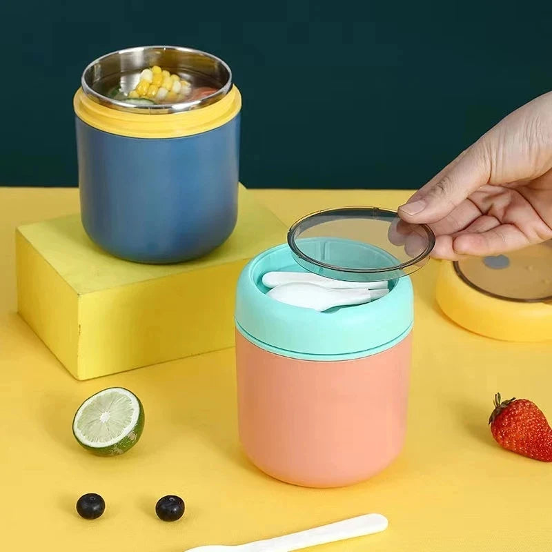 Tarro térmico para alimentos de 530ml/710ml, taza de sopa aislada, contenedores termo, fiambrera de acero inoxidable, termo para mantener caliente para niños de la escuela