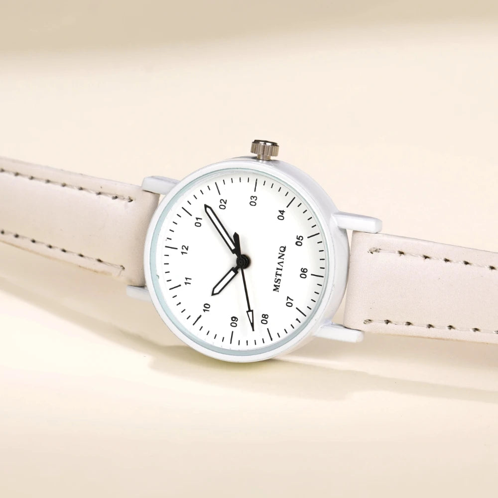 Juego de 5 uds de reloj de pulsera hecho a mano con cadena de perlas y Margarita pentagrama creativo encantador para niñas nuevas