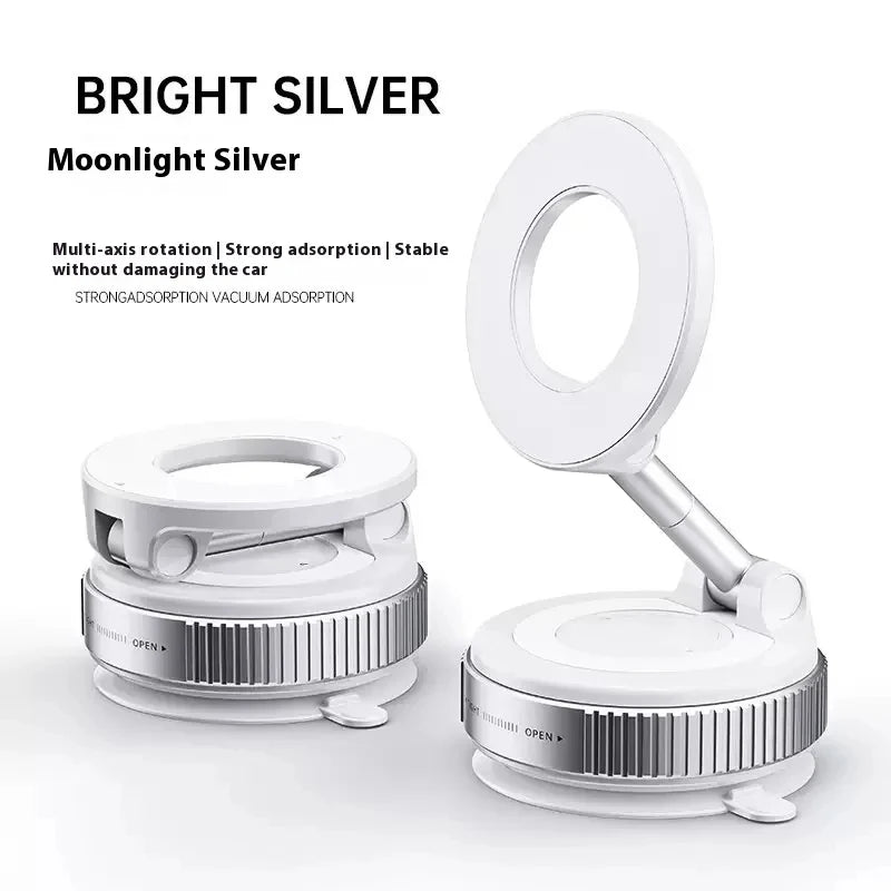 K007 Soporte magnético fuerte para teléfono de coche Diseño plegable 360 °   Soporte de vacío ajustable para coche/escritorio/baño/uso universal