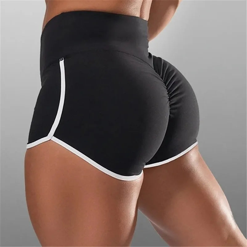 Pantalones cortos deportivos de verano para mujer, pantalones cortos ajustados para gimnasio, pantalones cortos informales para Yoga, pantalones cortos elásticos de cintura baja, ropa de gimnasio