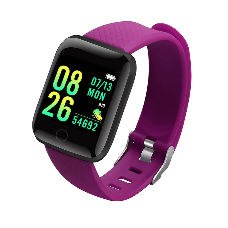 Reloj inteligente para hombre y mujer, pulsera con mensaje, Monitor de Fitness, regalo de cumpleaños, reloj electrónico para Android IOS