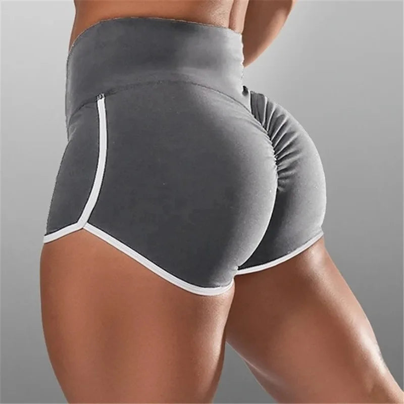 Pantalones cortos deportivos de verano para mujer, pantalones cortos ajustados para gimnasio, pantalones cortos informales para Yoga, pantalones cortos elásticos de cintura baja, ropa de gimnasio
